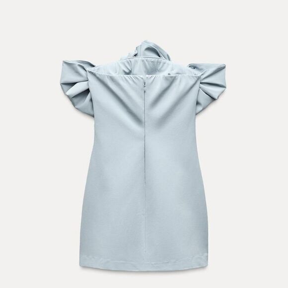 NWT ZARAโSTRAPLESS BOWโDRESS - Picture 14 of 17